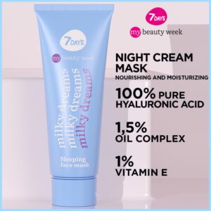 7days mb milky dreams sleeping face mask