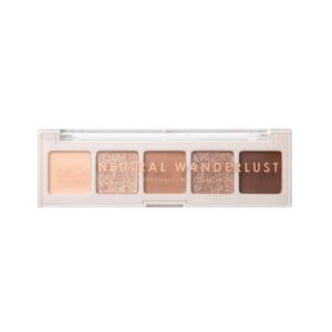 mua 5 shade eyeshadow palette neutral wanderlust