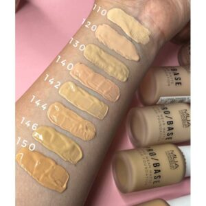 mua probase matte finish foundation COLORS