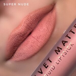 mua velvet matte liquid lipstick super nude color