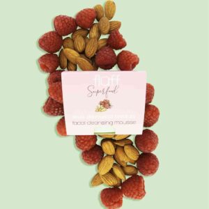 Fluff Cleansing Face Mousse Raspberries with Almonds b