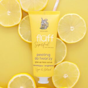 Fluff Glow Up Face Scrub Brightening Lemonade a