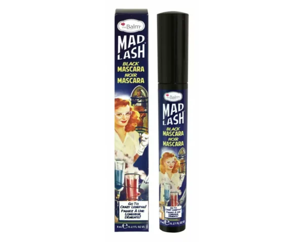 MAD LASH MASCARA BLACK CURVED WAND 8ML THEBALM1