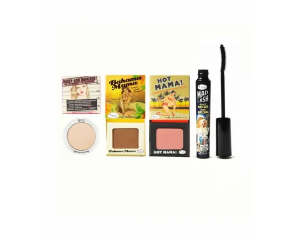 TRAVEL BAG SET 4PCS (BAHAMA MAMA HOT MAMA MARY LOU MAD LASH) THEBALM 1