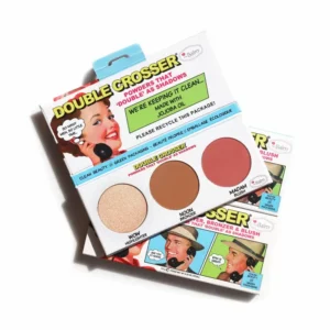 TheBalm Double Crosser Highlighter, Bronzer & Blush Palette 1pc