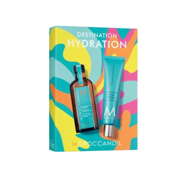 Moroccanoil Hydration Destination Set (Oil Treatment 100ml & ΔΩΡΟ Hand Cream 100ml)