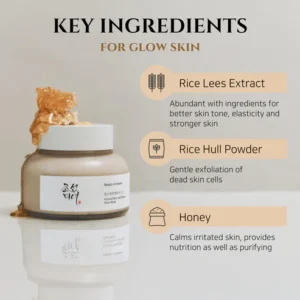 Ground Rice and Honey Glow Mask Απολεπιστική μάσκα με ρύζι 2